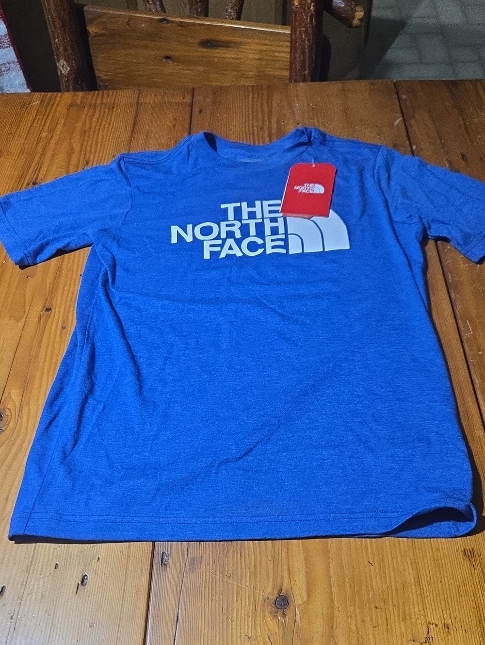 Nwt The North Face Royal Blue Tee with White Logo Sz L
